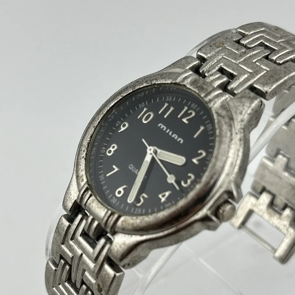 Milan Watch Men 33mm Case Black‎ Dial 7.75